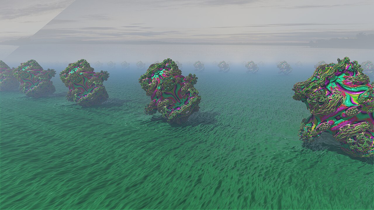Mandelbulbs in fog
