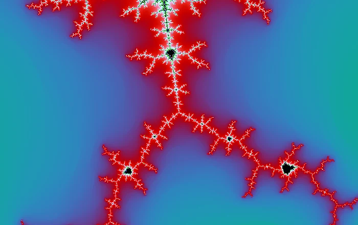 Cyan Rift fractal art