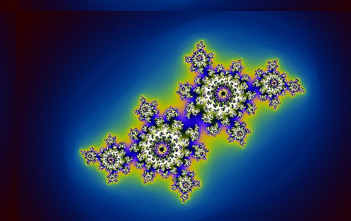 Cyan Cathedral fractal art